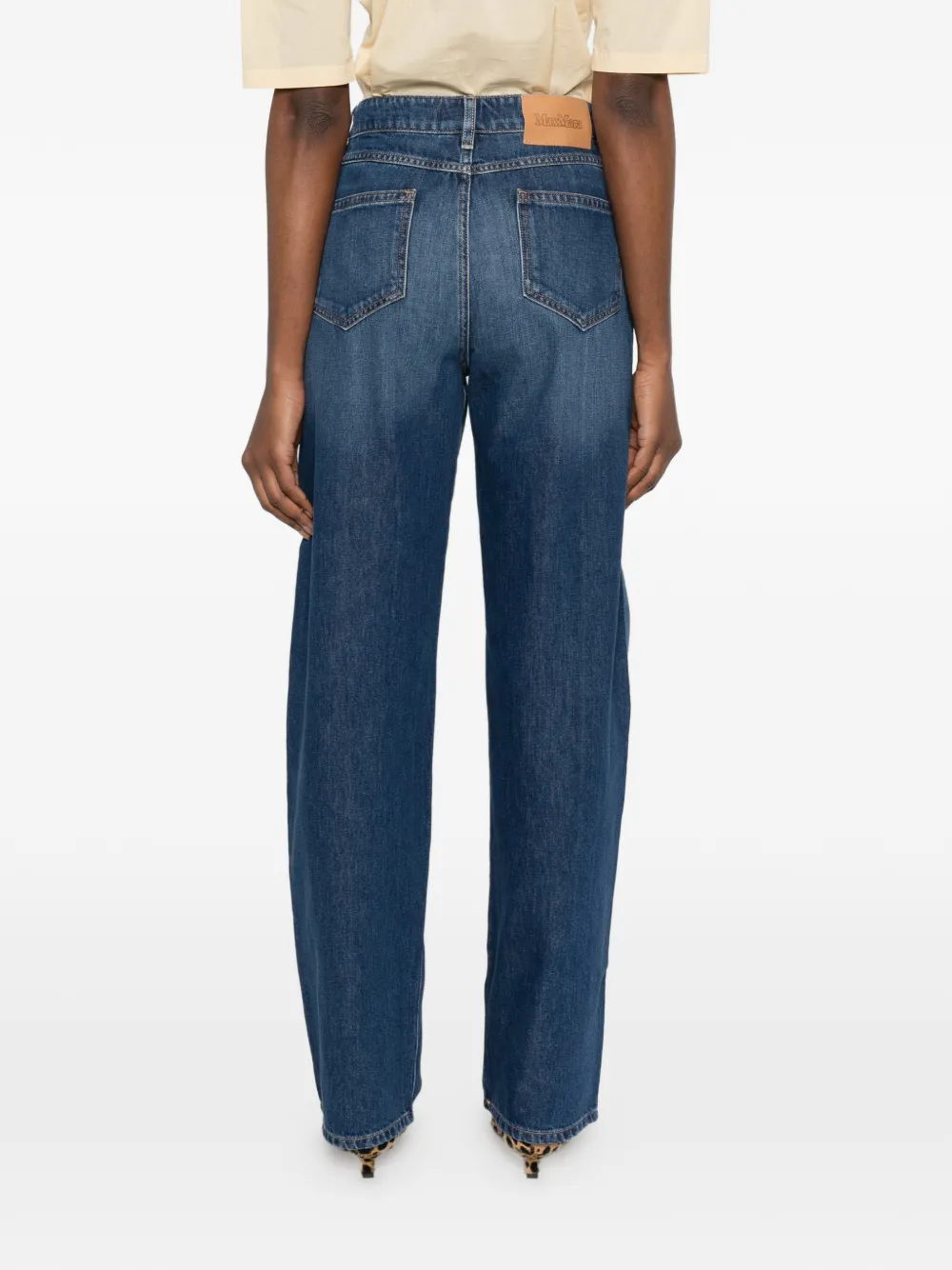Max Mara Straight denim jeans Blauw
