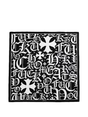Chrome Hearts Math Plus Scarf | Black | FARFETCH IL