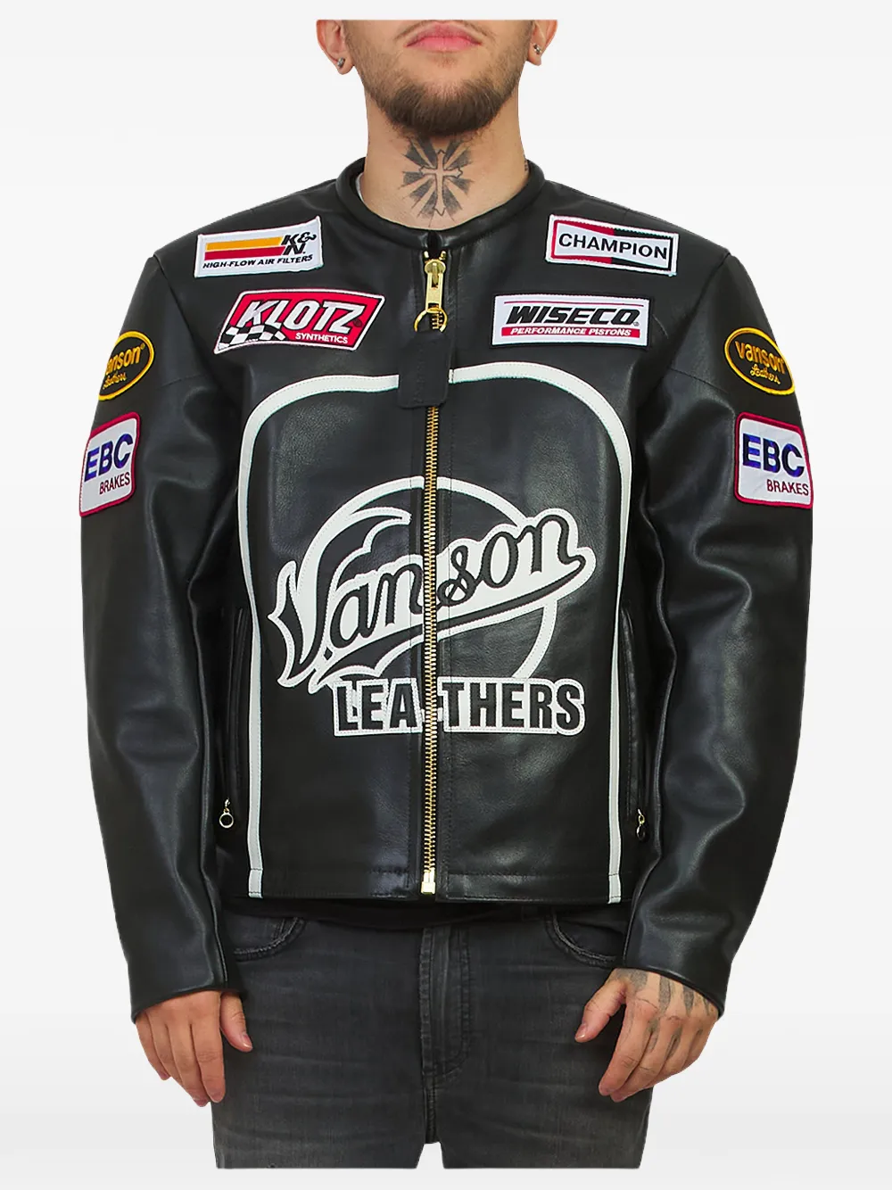 Vanson Leathers Bart Speedway leather jacket - Nero