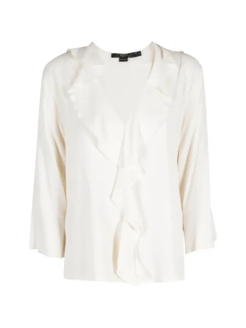 Seventy V-neck ruffled blouse