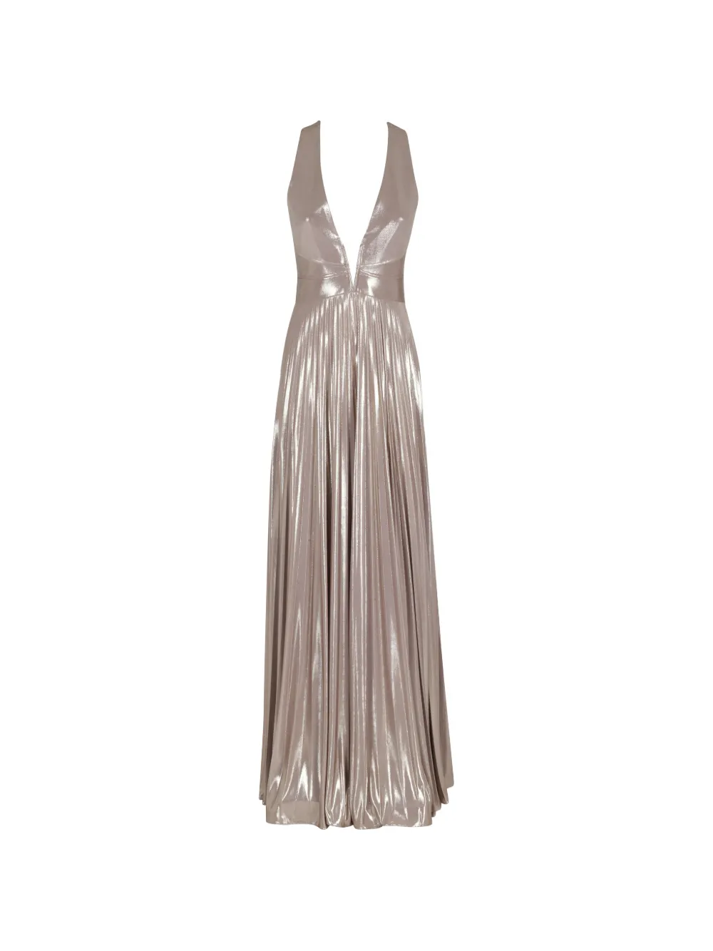 NISSA V-neck maxi dress - Toni neutri