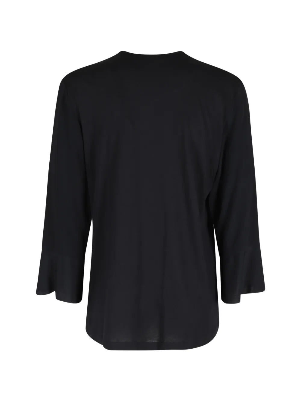 Long-Sleeve Ruffled Blouse