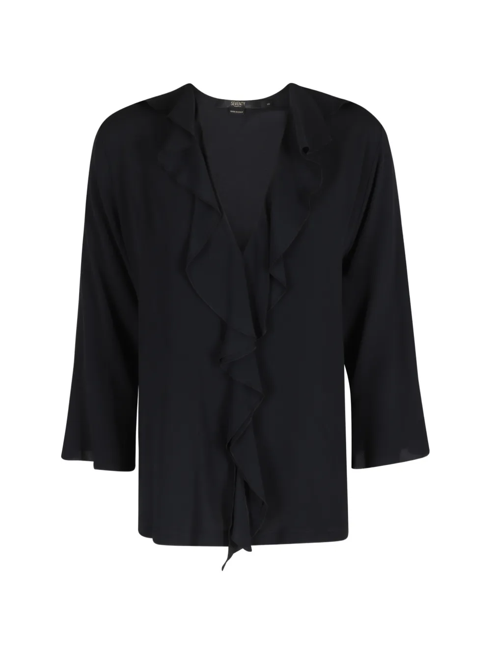 Seventy long-sleeve ruffled blouse - Nero