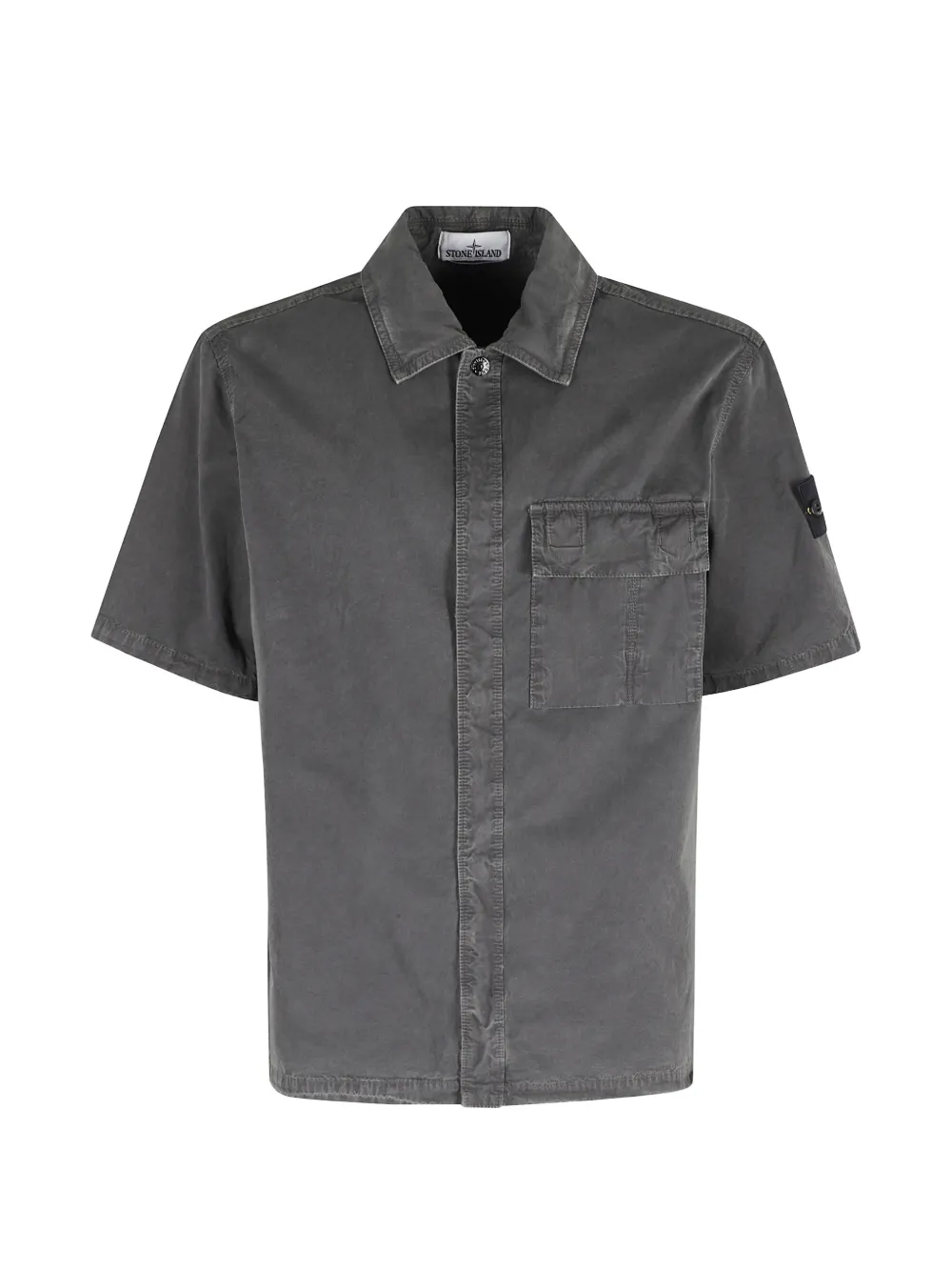 Stone Island patch-pocket shirt - Grey