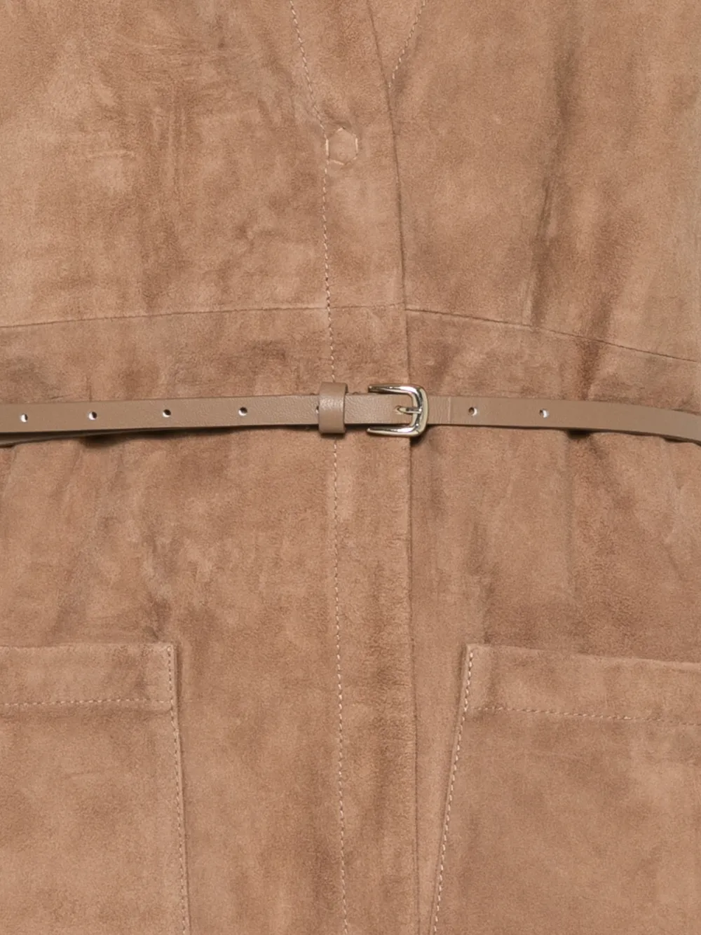  Manzoni 24 Pocket Leather Waistcoat - Brown 
