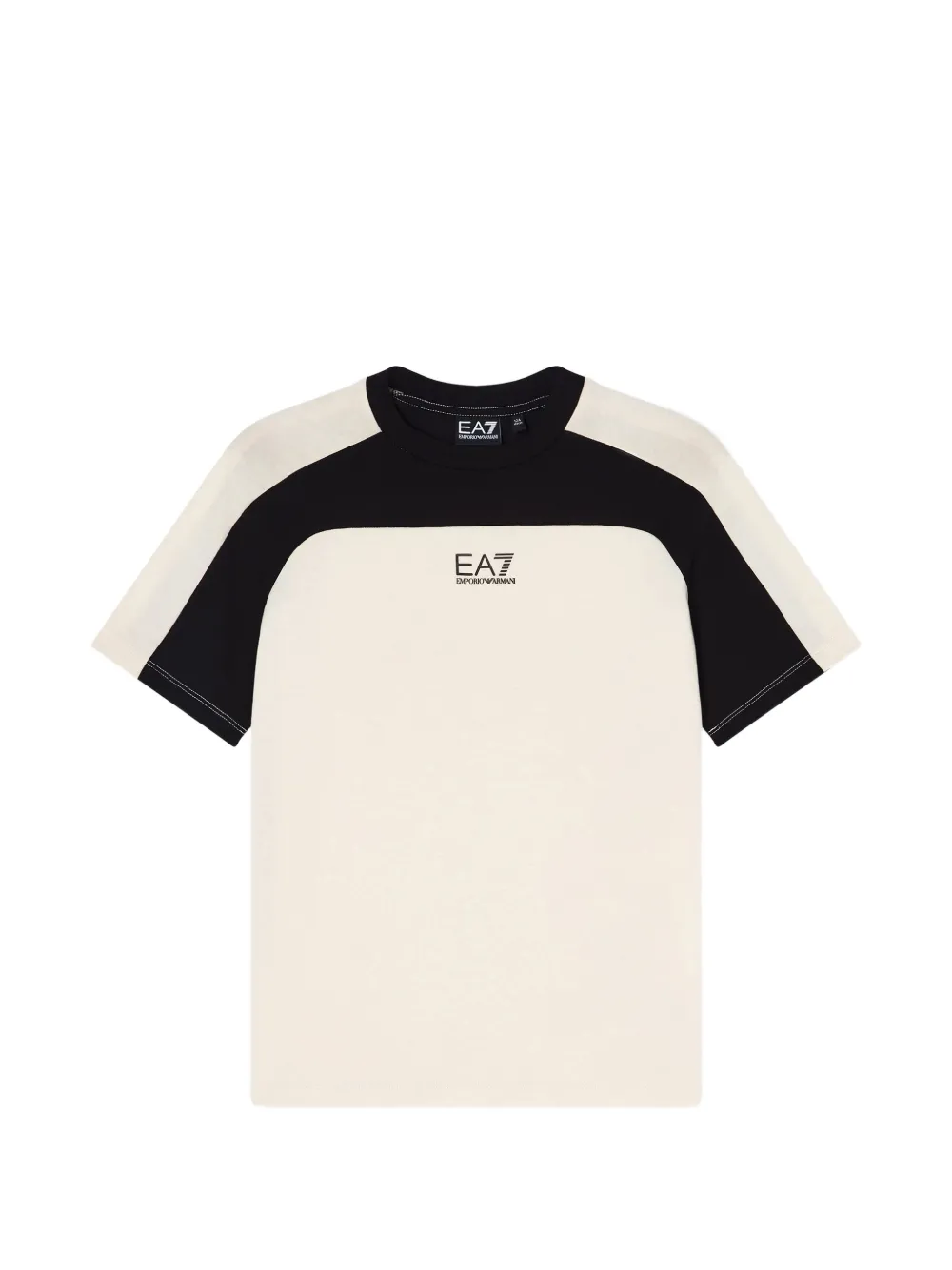 Emporio Armani Kids colourblock T-shirt - Toni neutri