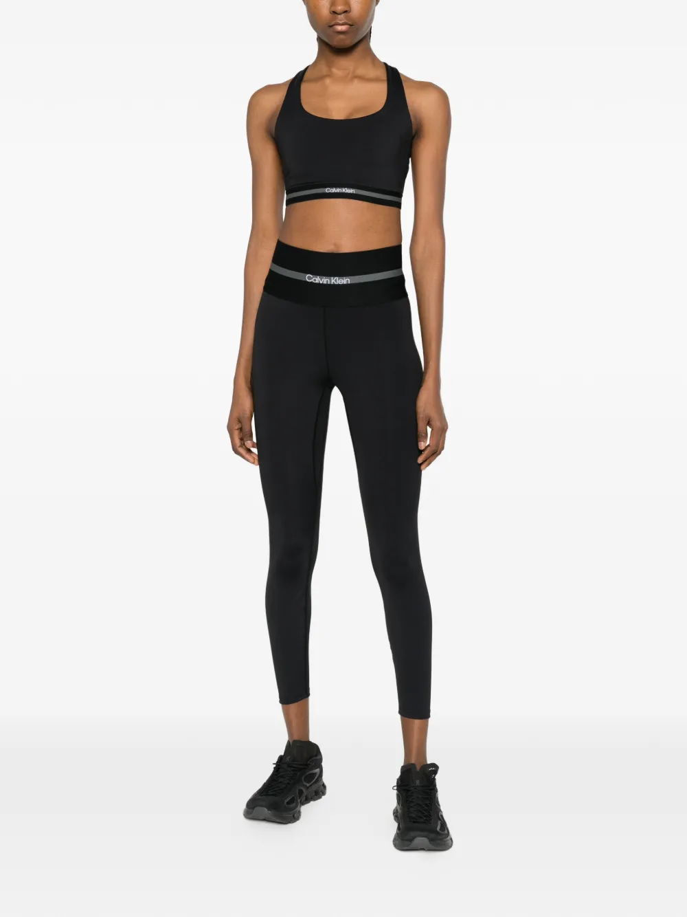 Calvin Klein Sport-bh met medium impact Zwart