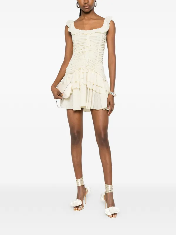 siedres mini dress Siedres Fleur Asymmetric Mini Dress by SIEDRES