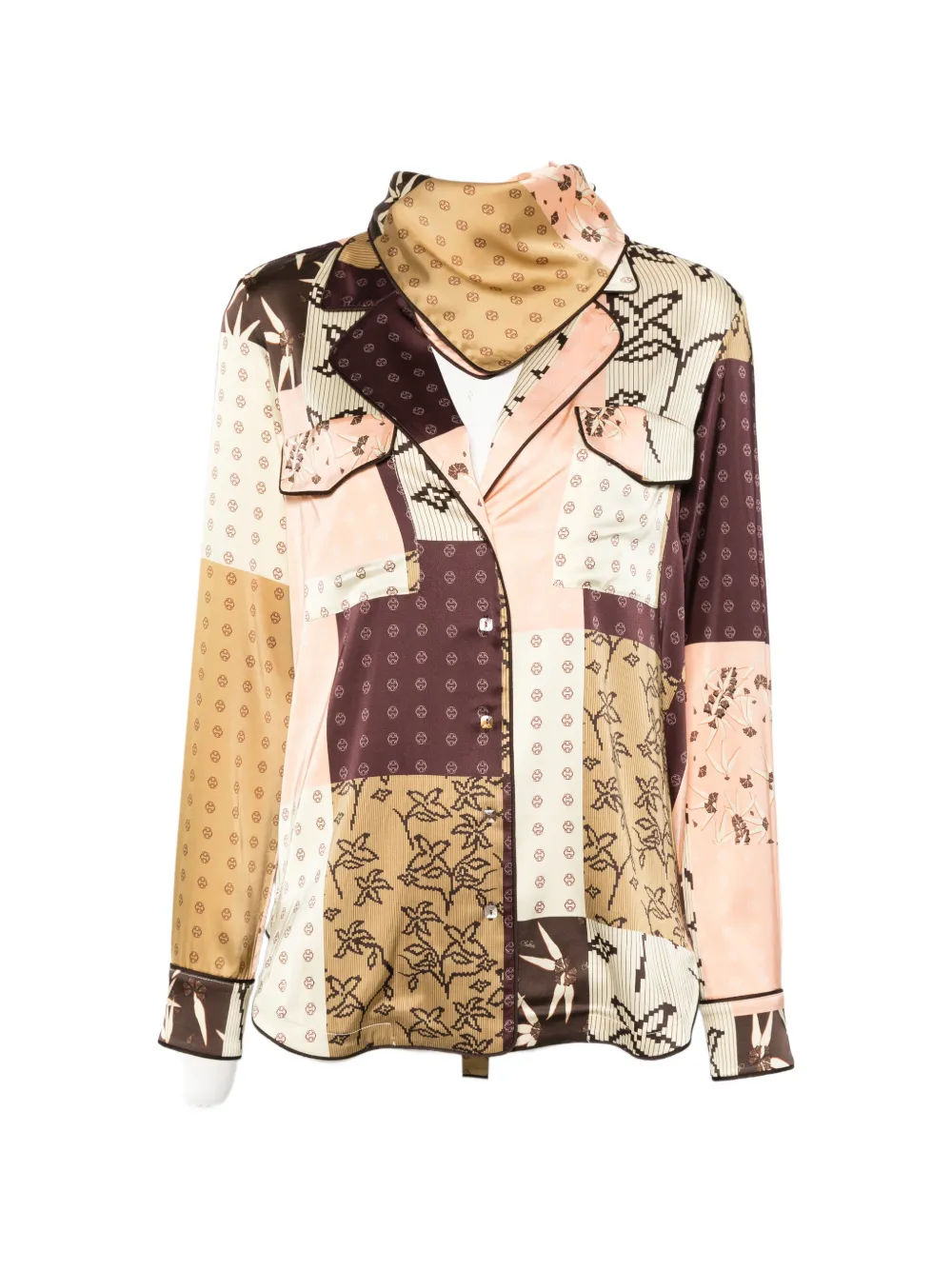 SIEDRES Micla buttoned long-sleeve shirt - Marrone