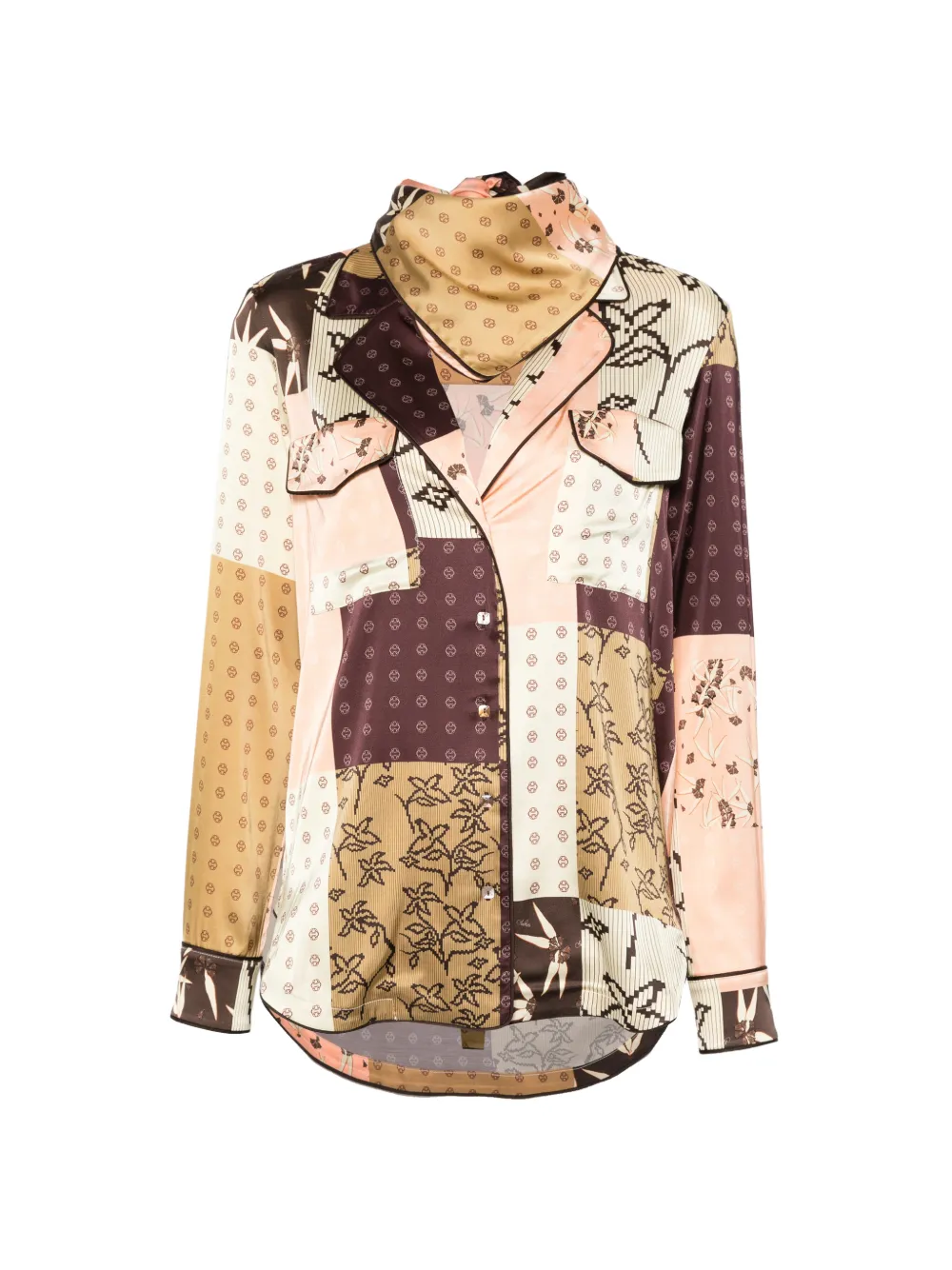 SIEDRES Micla buttoned long-sleeve shirt - Marrone