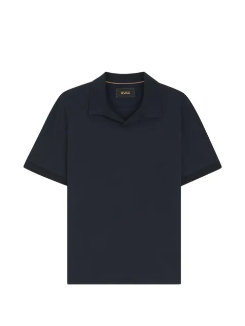 BOSS Camiseta com colarinho francês