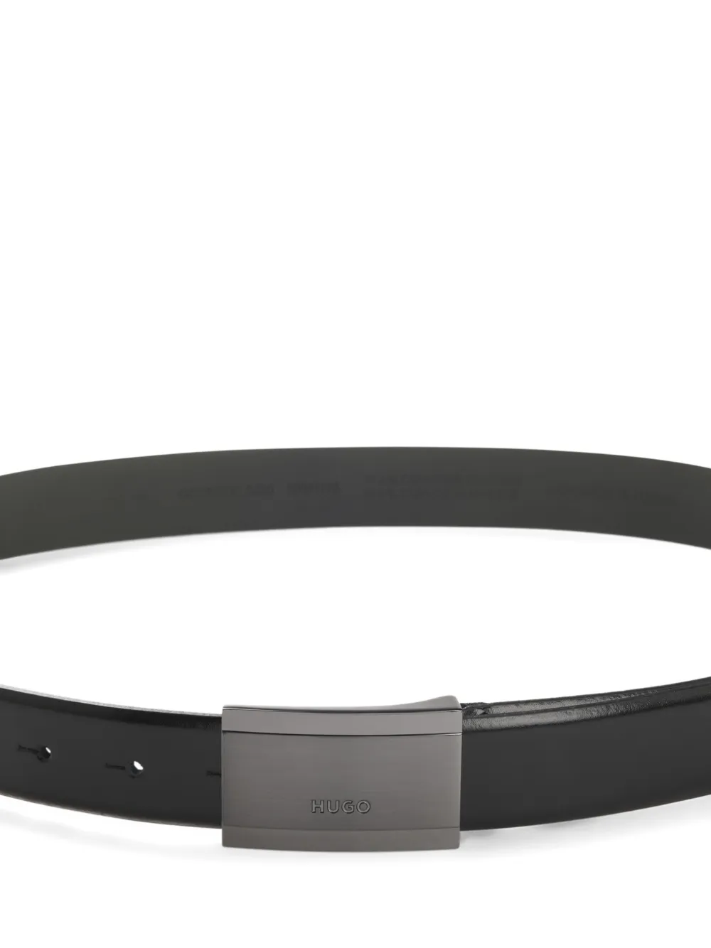  Hugo Logo-engraved Belt - Black 