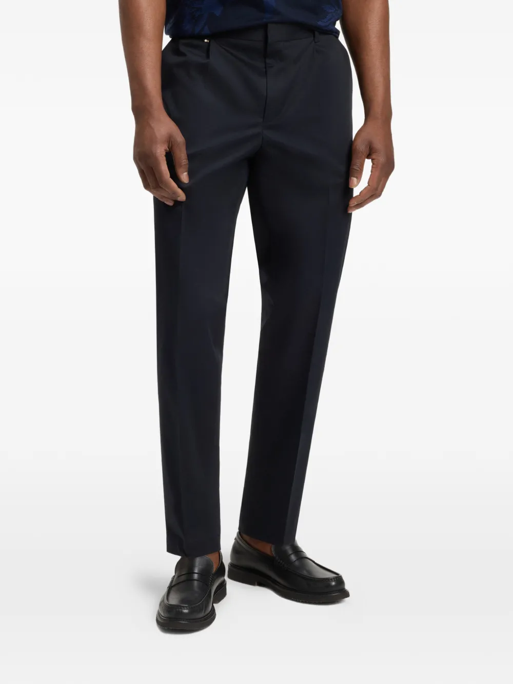 BOSS Stretch pantalon Blauw