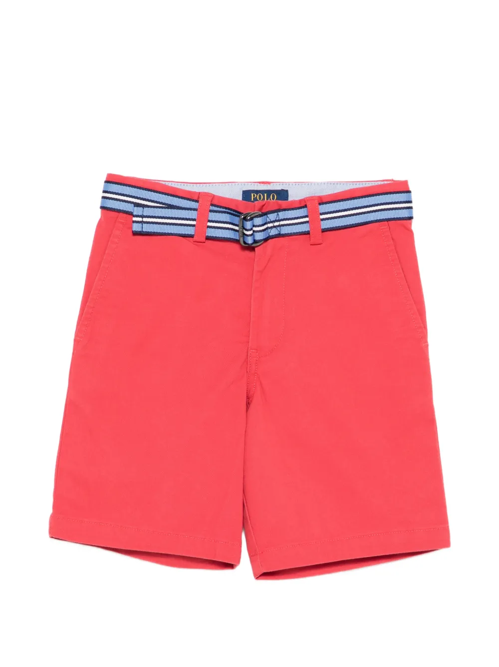 POLO RALPH LAUREN KIDS belt casual shorts - Rosso