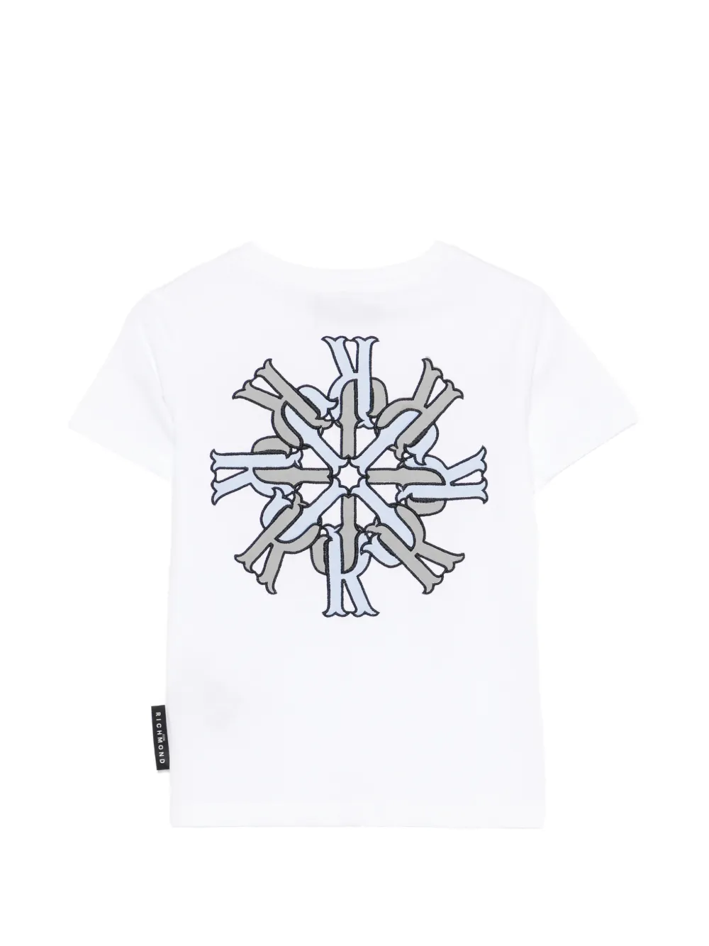 John Richmond Junior T-shirt met logo-reliëf Wit