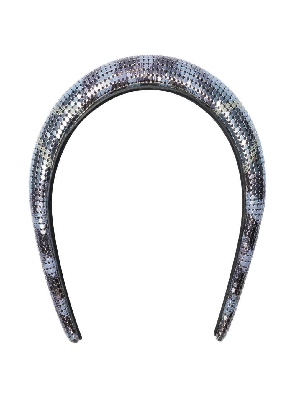 Burberry Check mesh headband - Argento