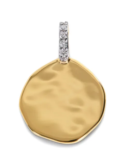 Monica Vinader coin diamond pendant