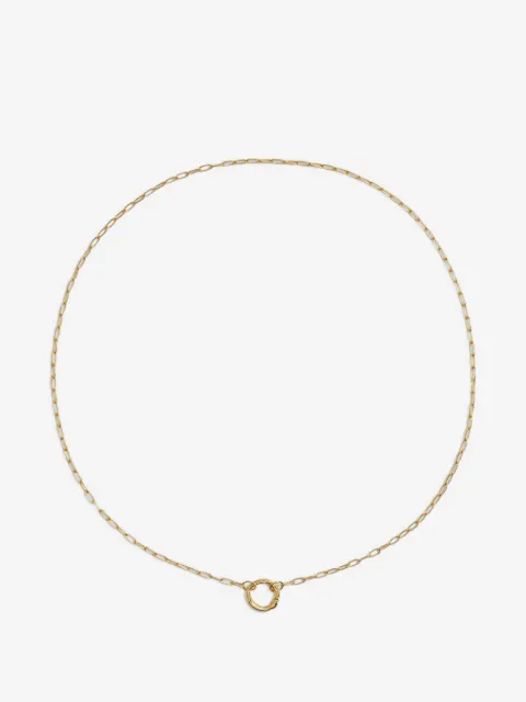 Monica Vinader oval-link chain necklace