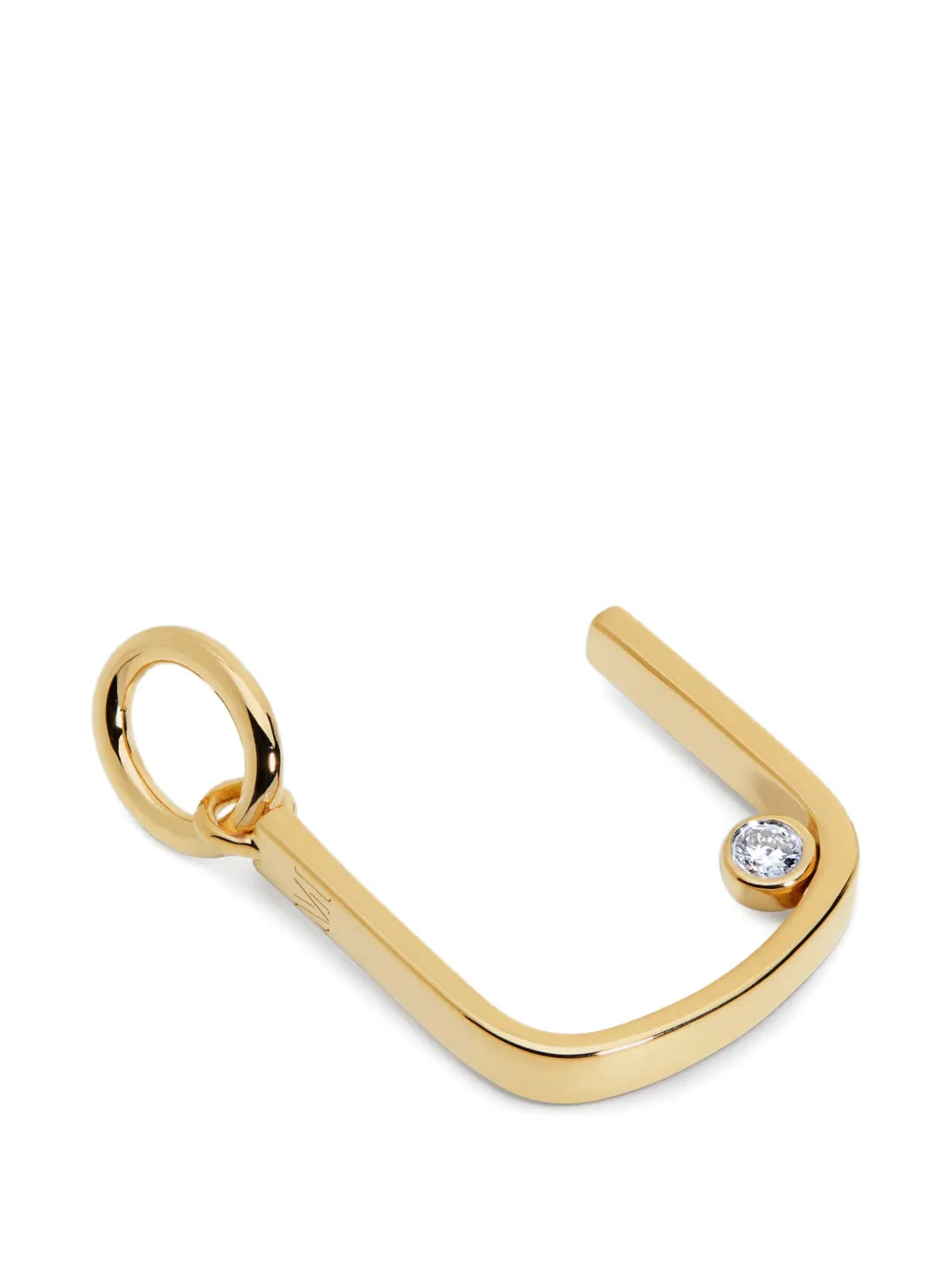  Monica Vinader Diamond Initial Pendant - Gold 