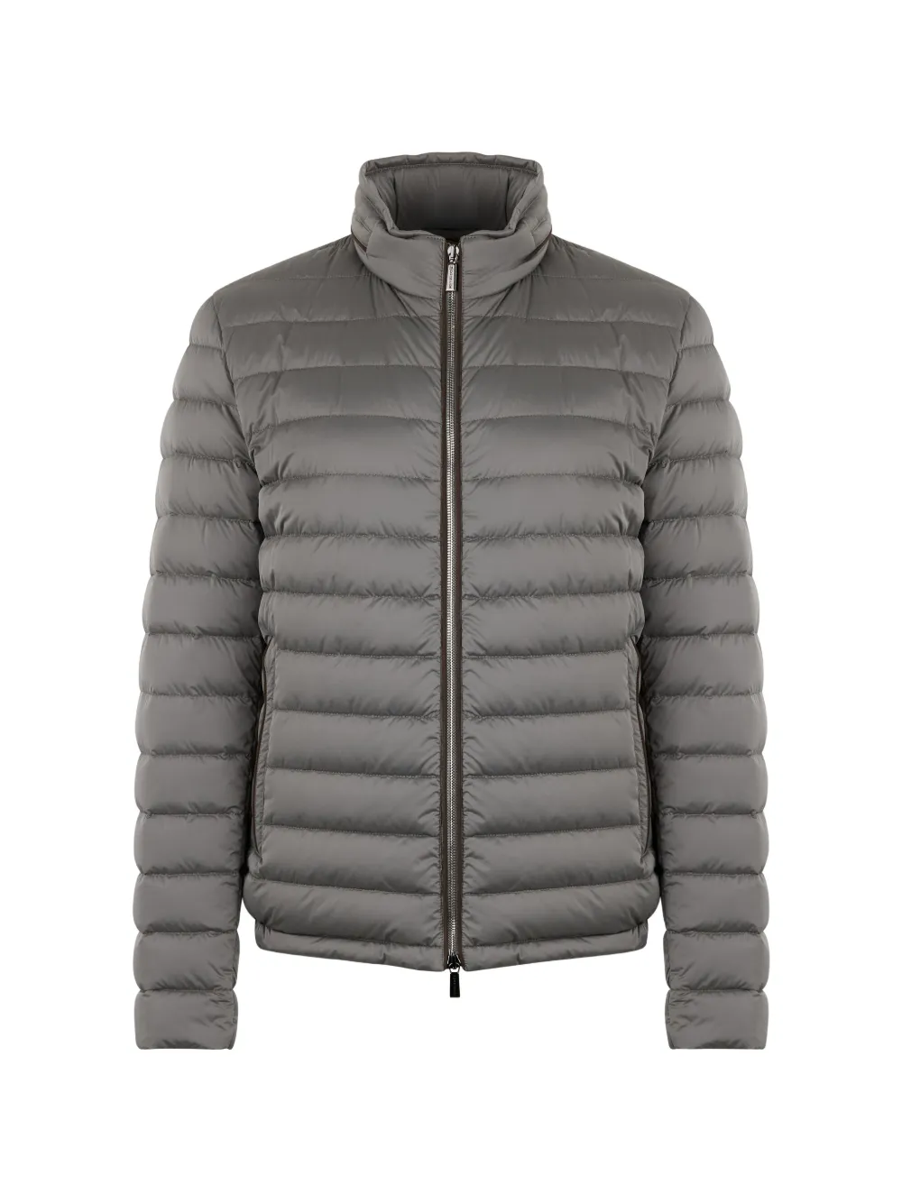 Moorer Quilted Padded Jacket In Gray