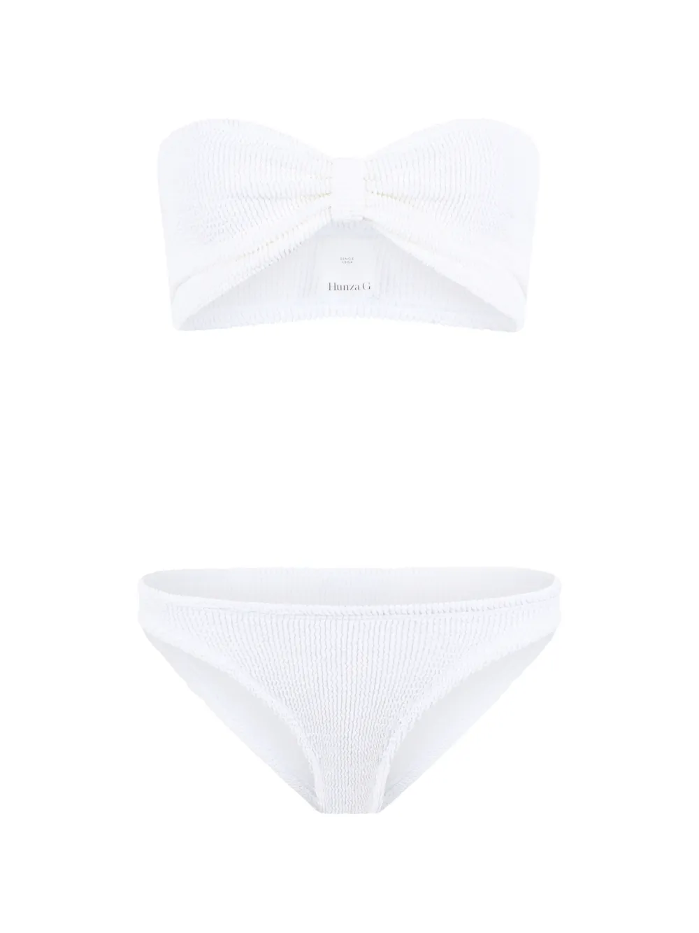 Hunza G Jean knot bikini - Bianco