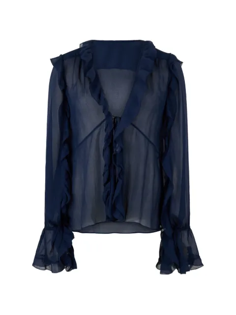Alberta Ferretti blusa con volantes