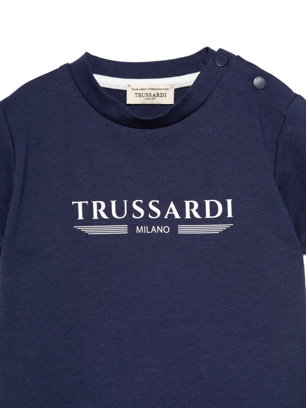  Trussardi Junior Camiseta Con Logo - Azul 