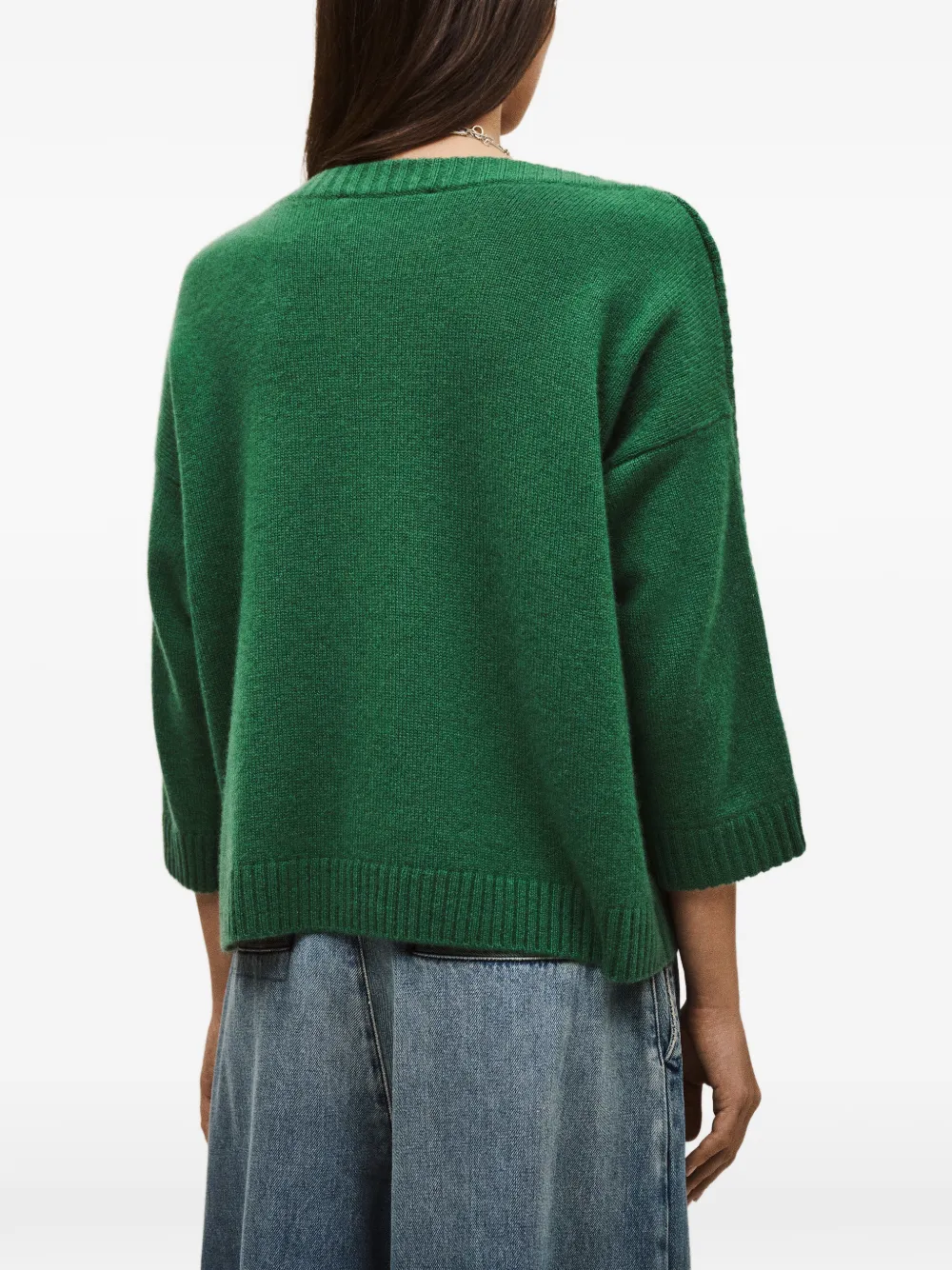 Ba&Sh Classy trui met mouwen met knopen Groen