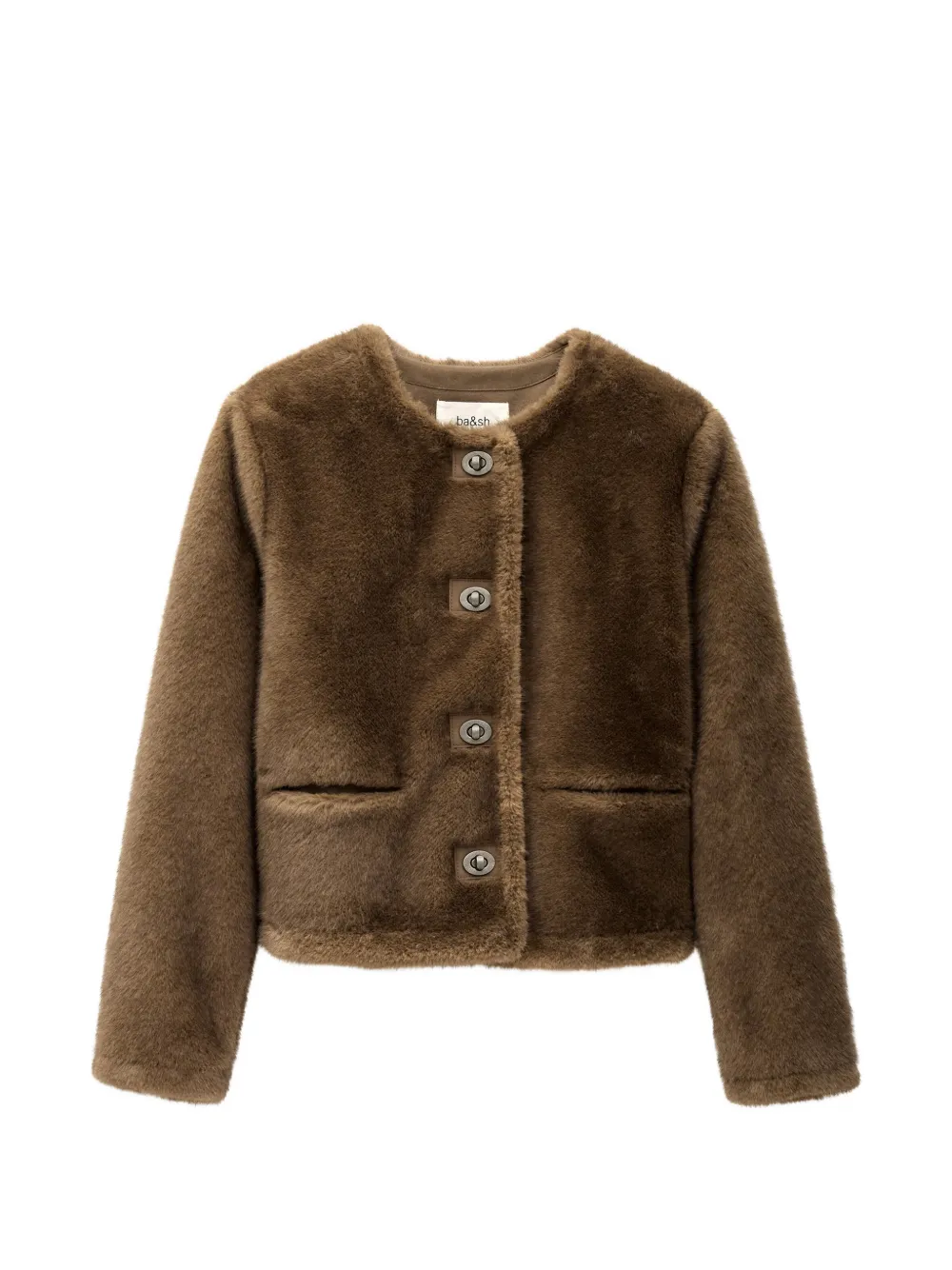 Ba&Sh Basil buttoned jacket | Brown | Image 1