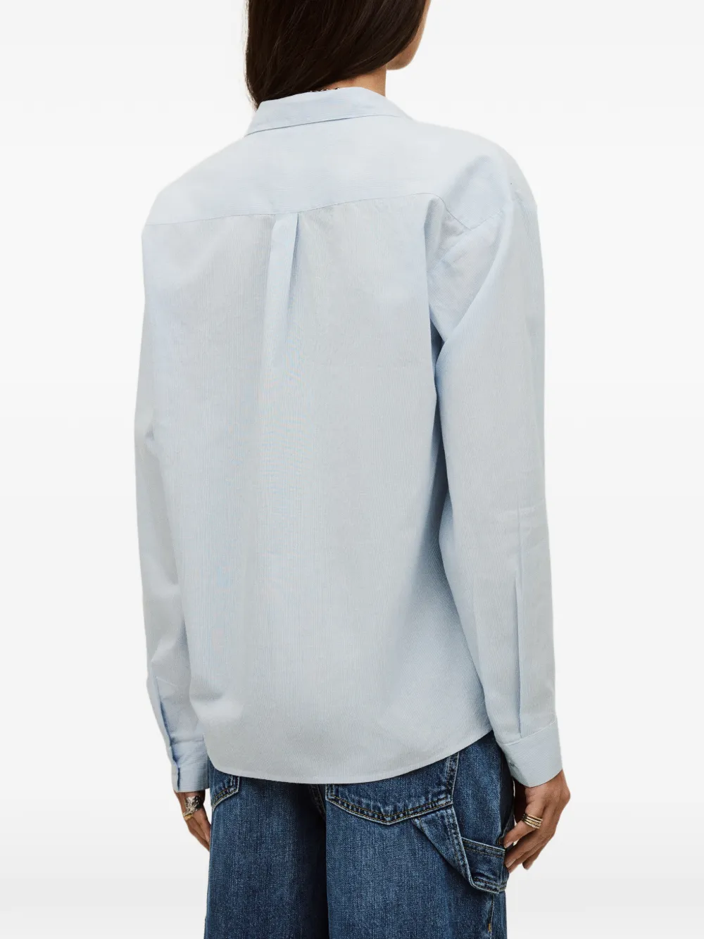  Ba&sh Porzia Front-pocket Buttoned Shirt - Blue 