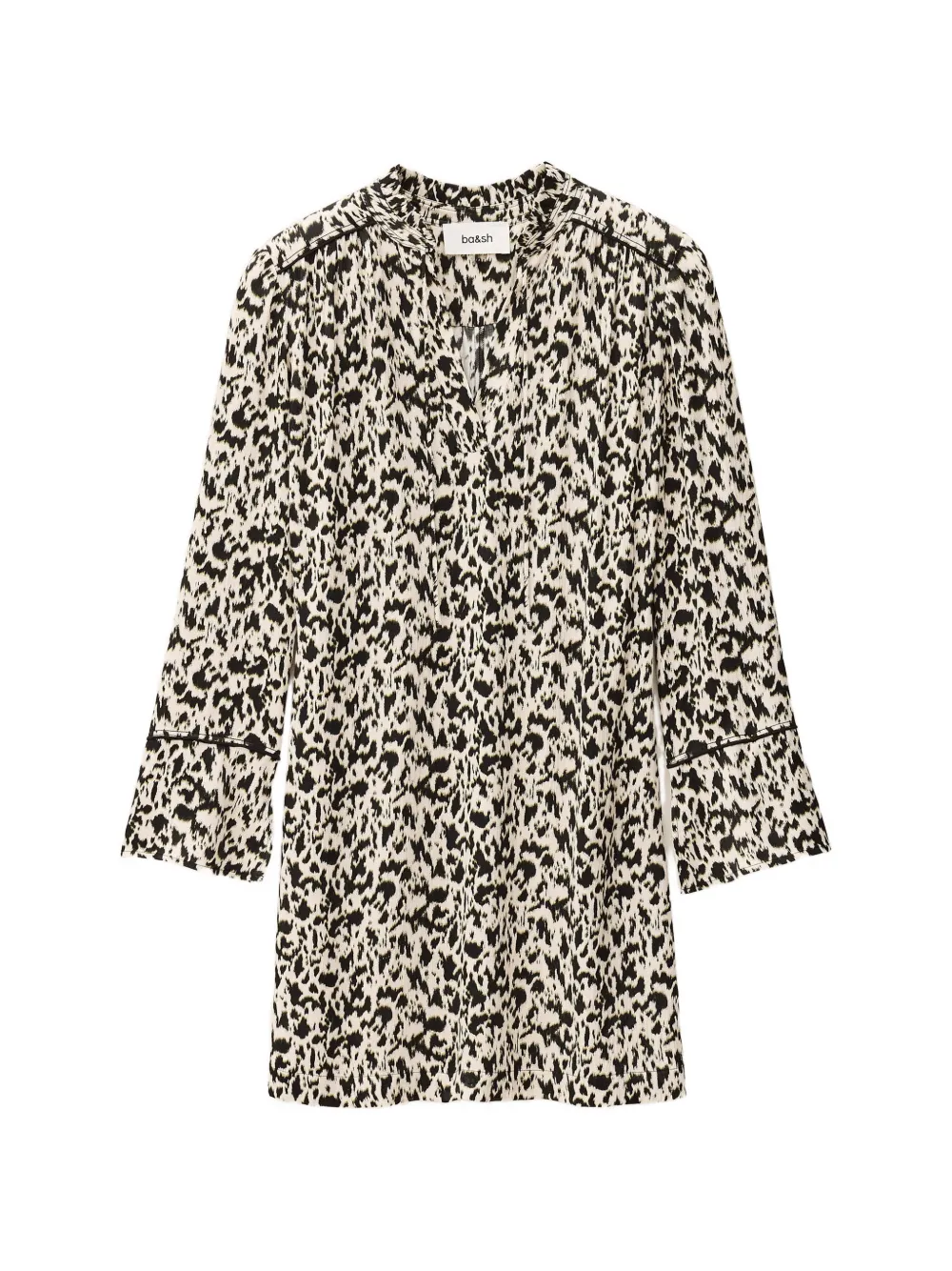 Ba&Sh Perla V-neck printed dress | Neutrals | Image 1