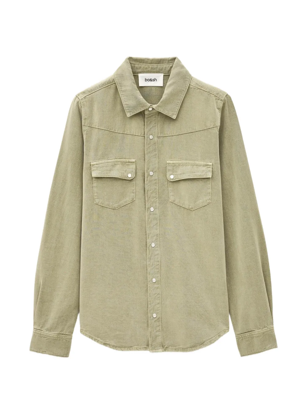 Ba&Sh Jada front-pocket button-fastening shirt - Verde