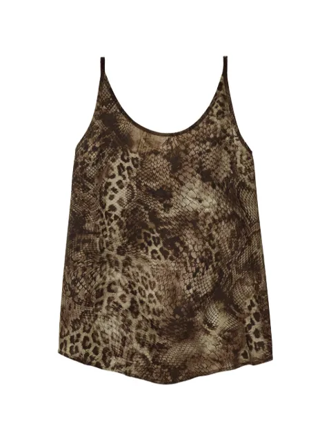 Ba&Sh Hemlock animal-print blouse