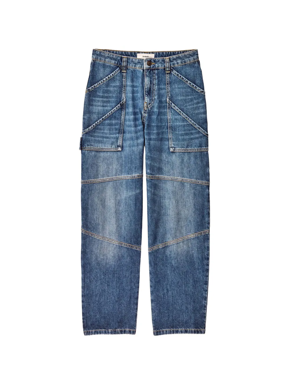 Ba&Sh Moyce panelled pocket-detail jeans - Blau