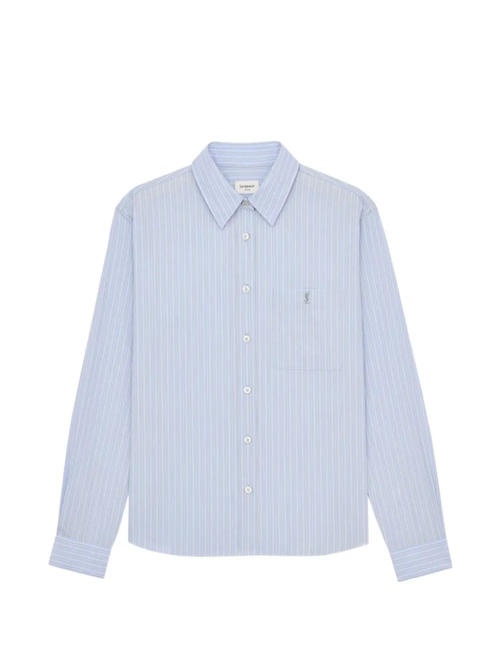 Saint Laurent stripe-pattern blouse - Blue