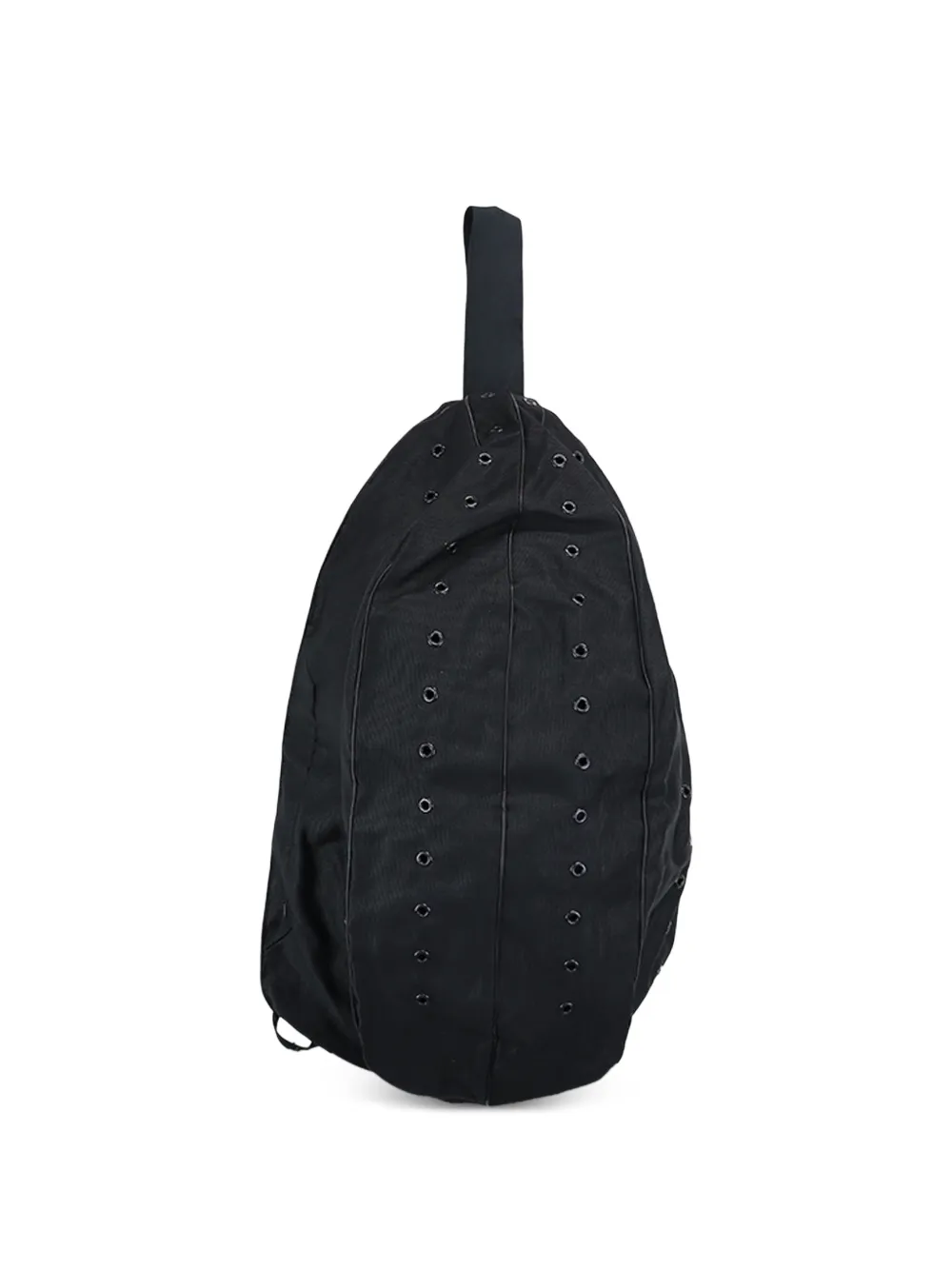 Omar Afridi Sling grommet-detail crossbody bag - Nero