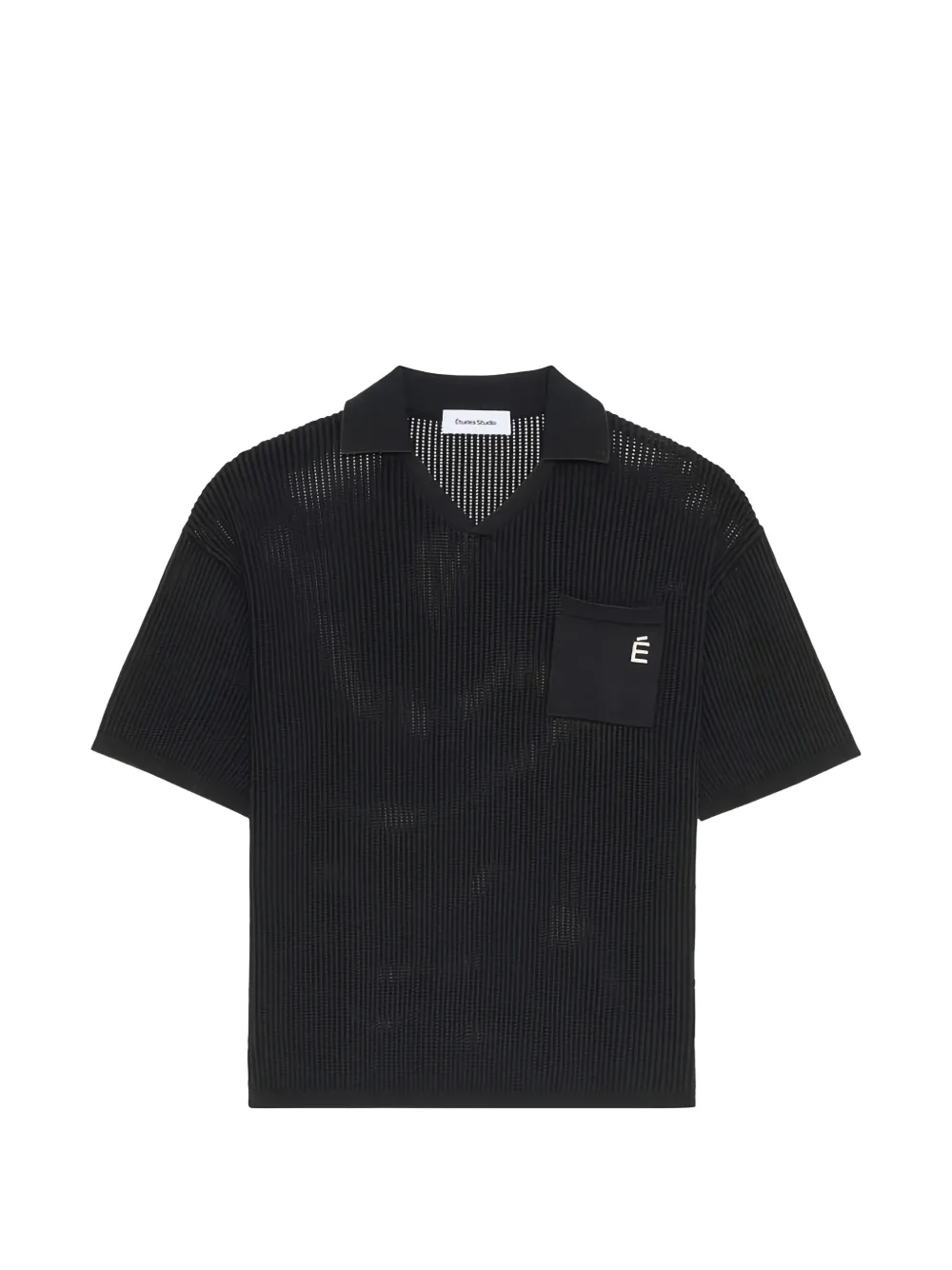 Études Studio chest-pocket V-neck T-shirt - Nero