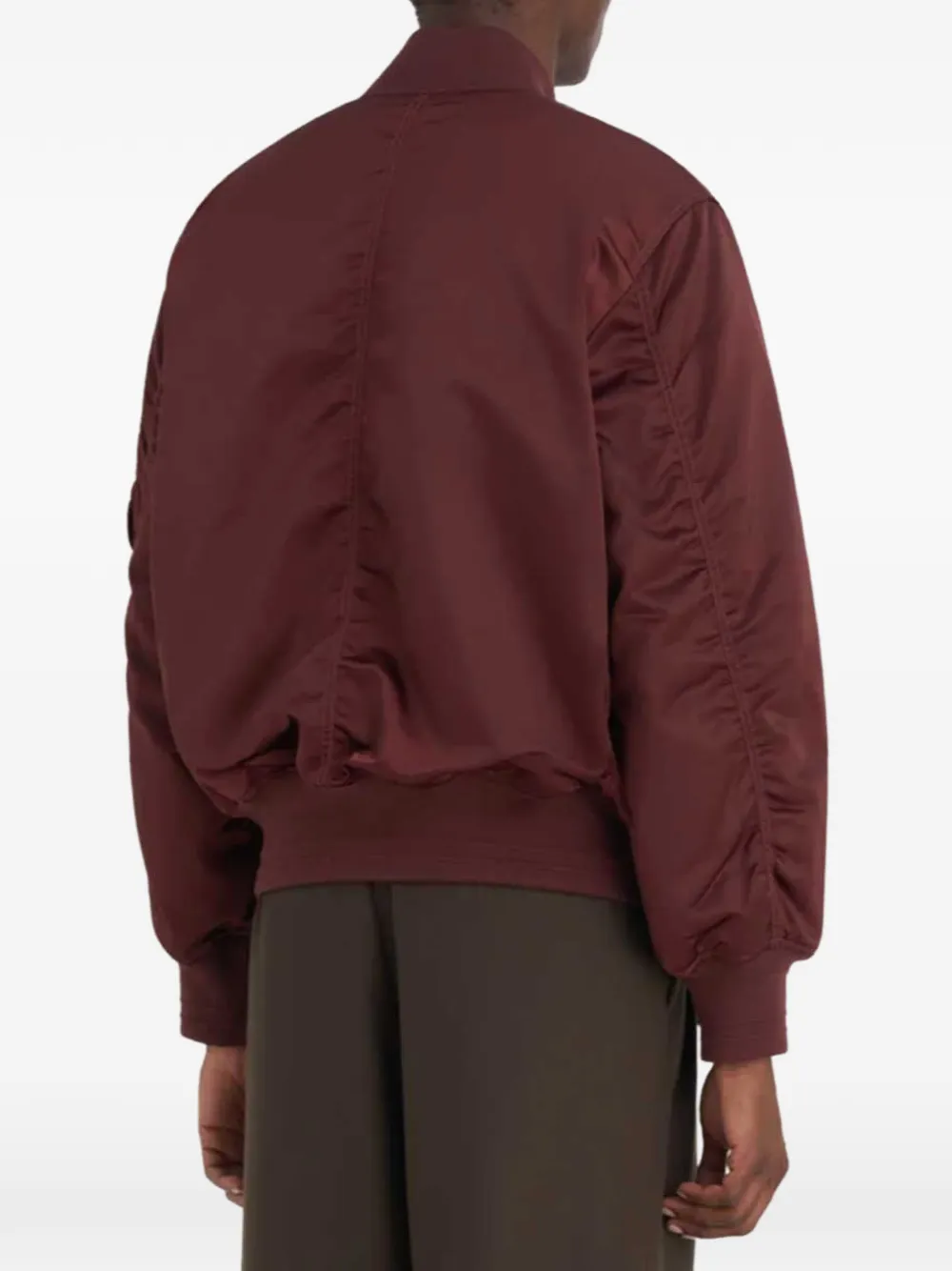  études Studio Red Bomber Jacket - Brown 