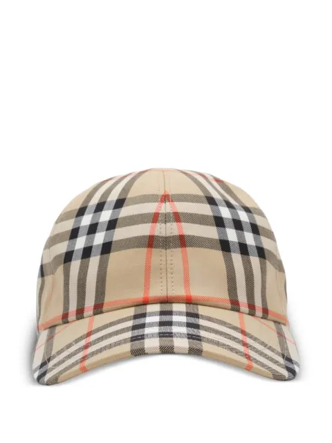 Burberry Check cotton baseball cap