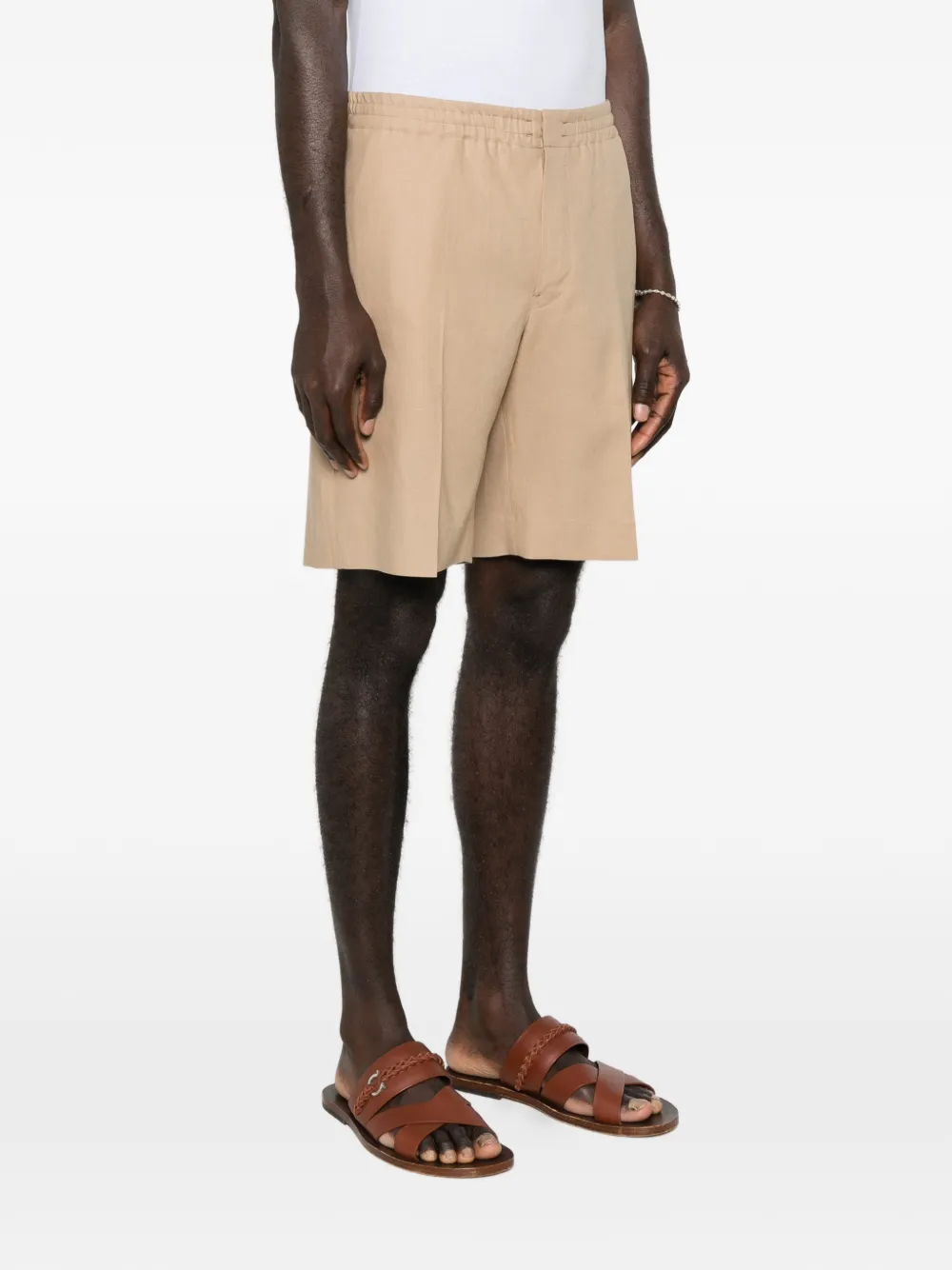  Zegna Elasticated Shorts - Neutrals 