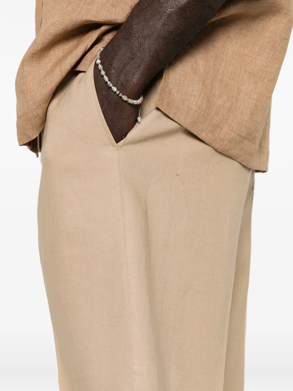 Zegna Oasi Lino shorts Beige