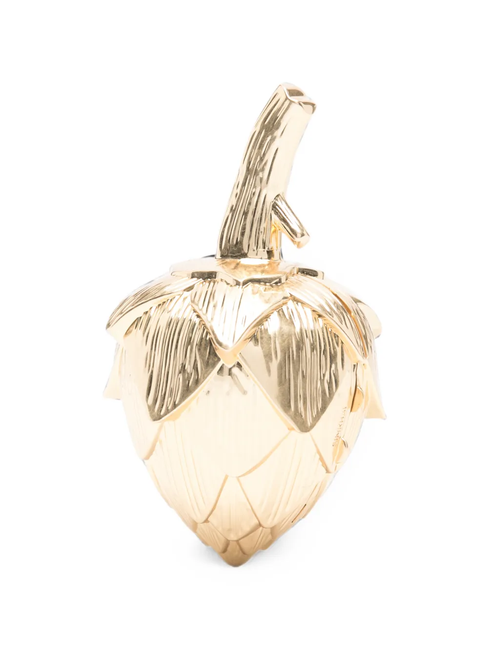 SIMKHAI Isabella Artichoke Clutch Bag in Gold, view 3