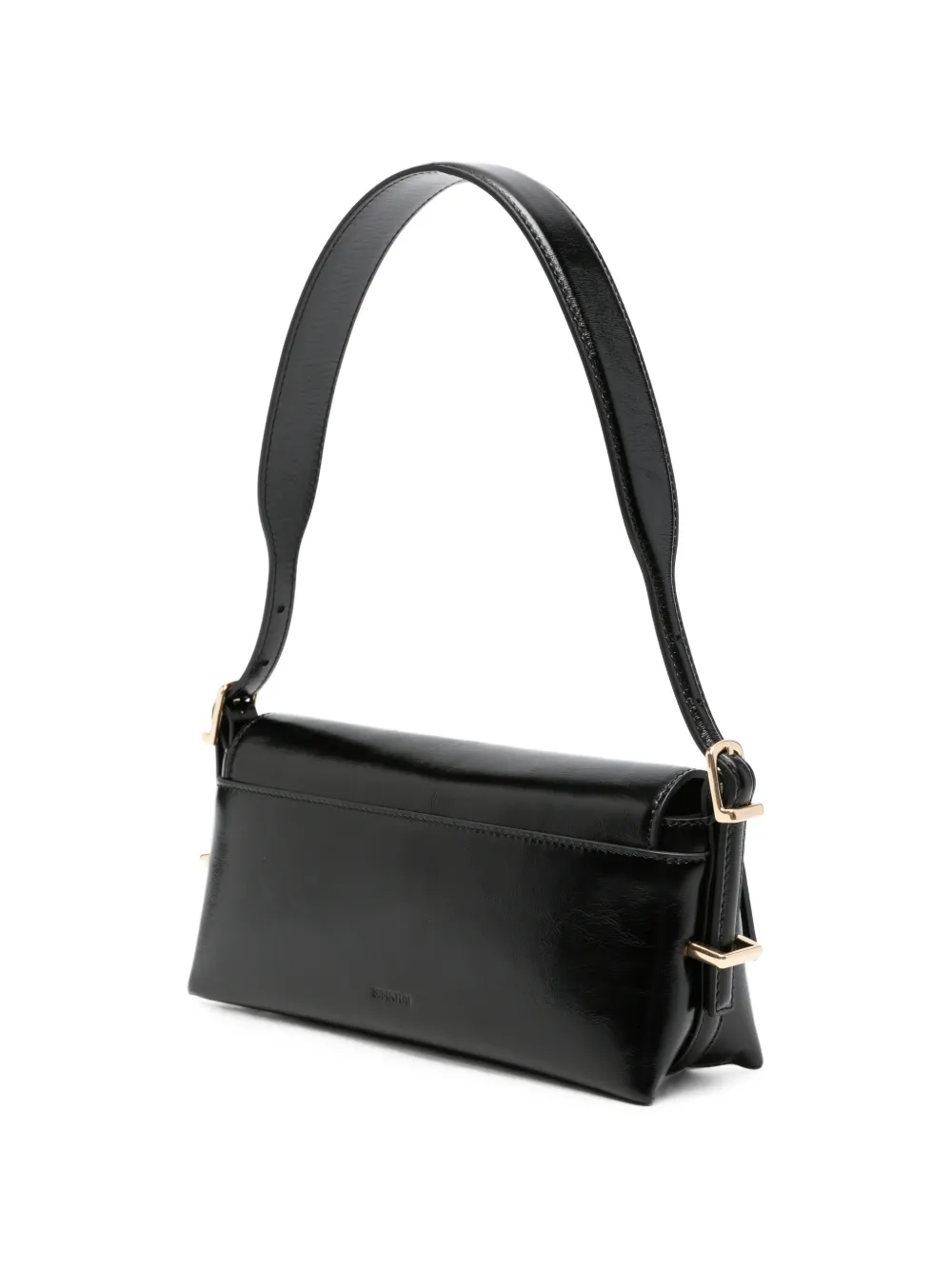 Simkhai Atlas Moto Leather Shoulder Bag in Black, view 3