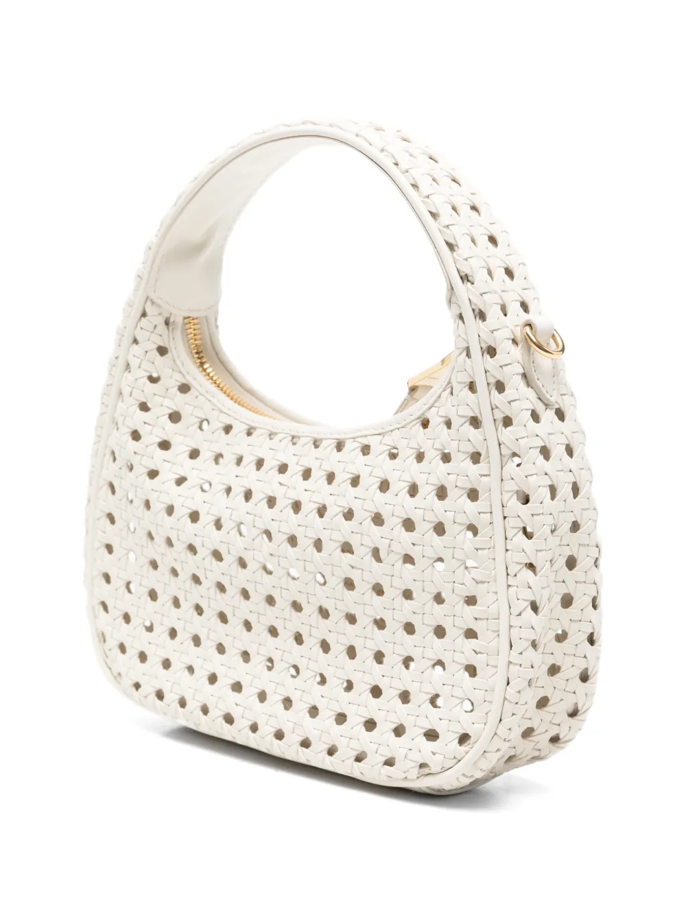 Miu Wander geweven leren tas Wit