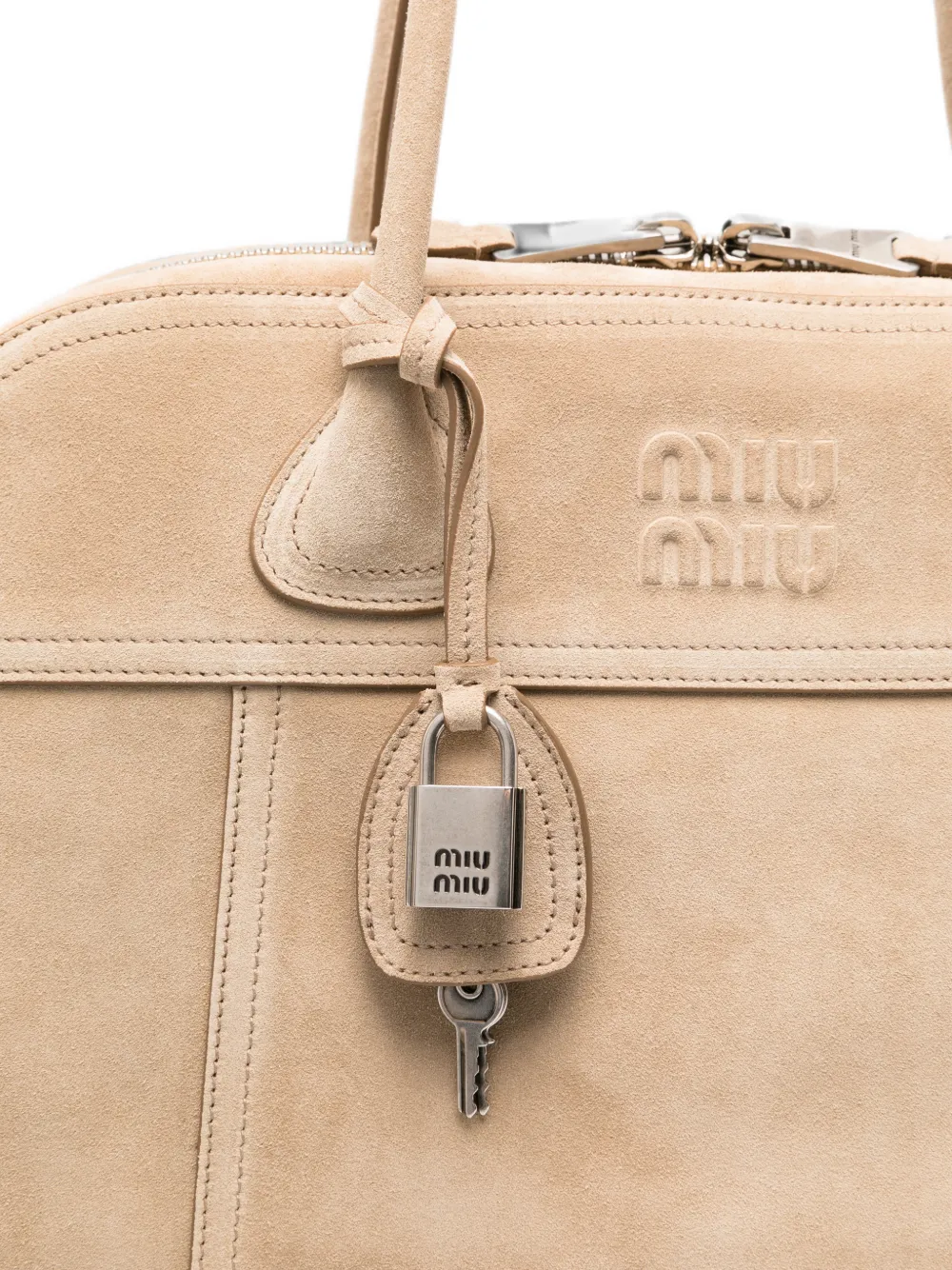 Miu Vivant suède tas Beige