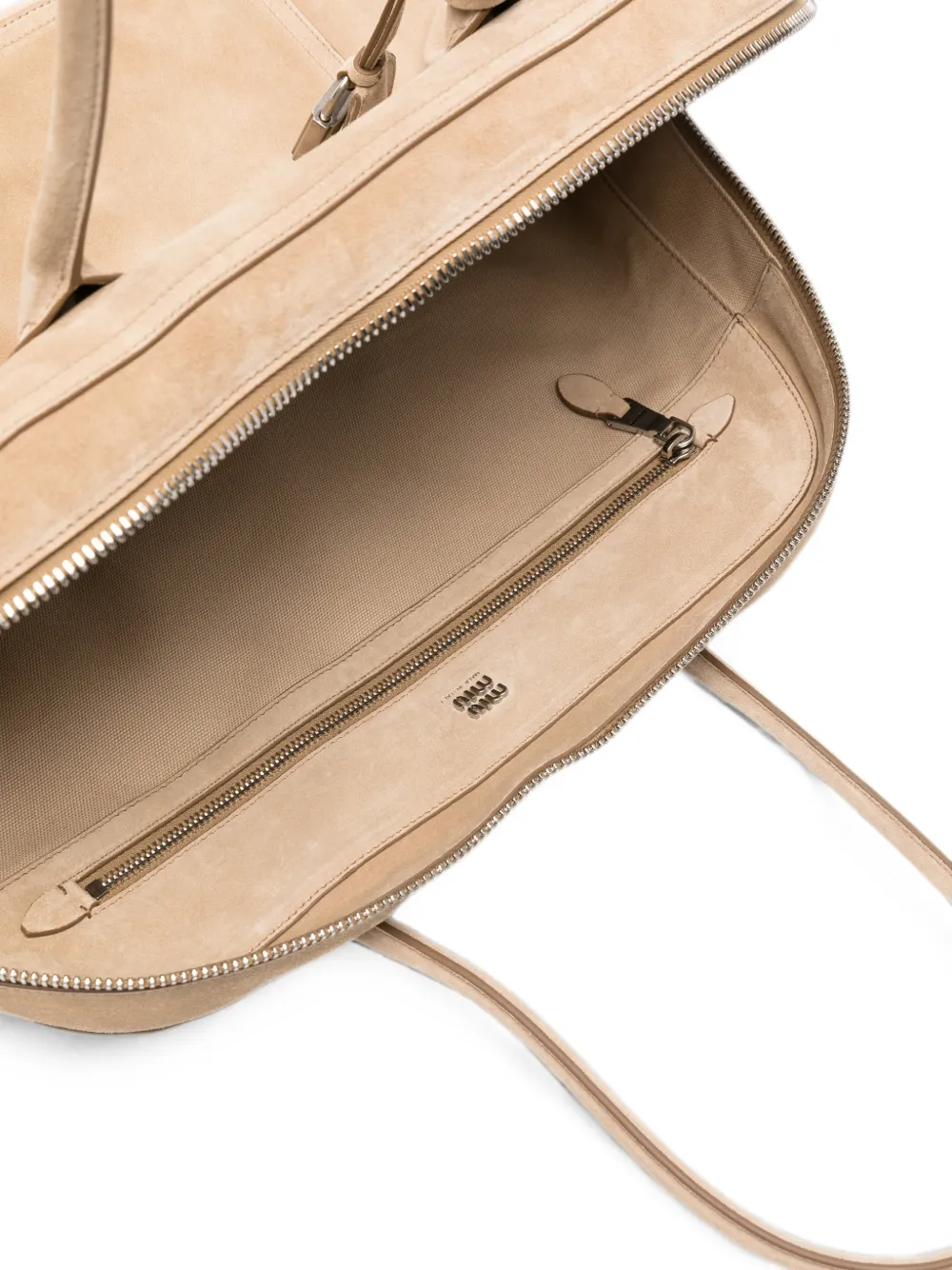 Miu Vivant suède tas Beige