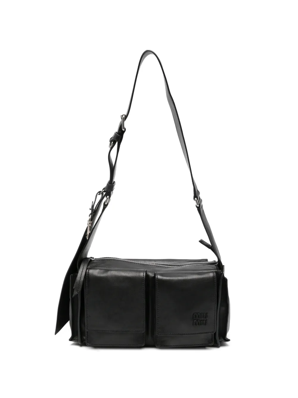 Miu Miu multi-pocket leather shoulder bag - Nero