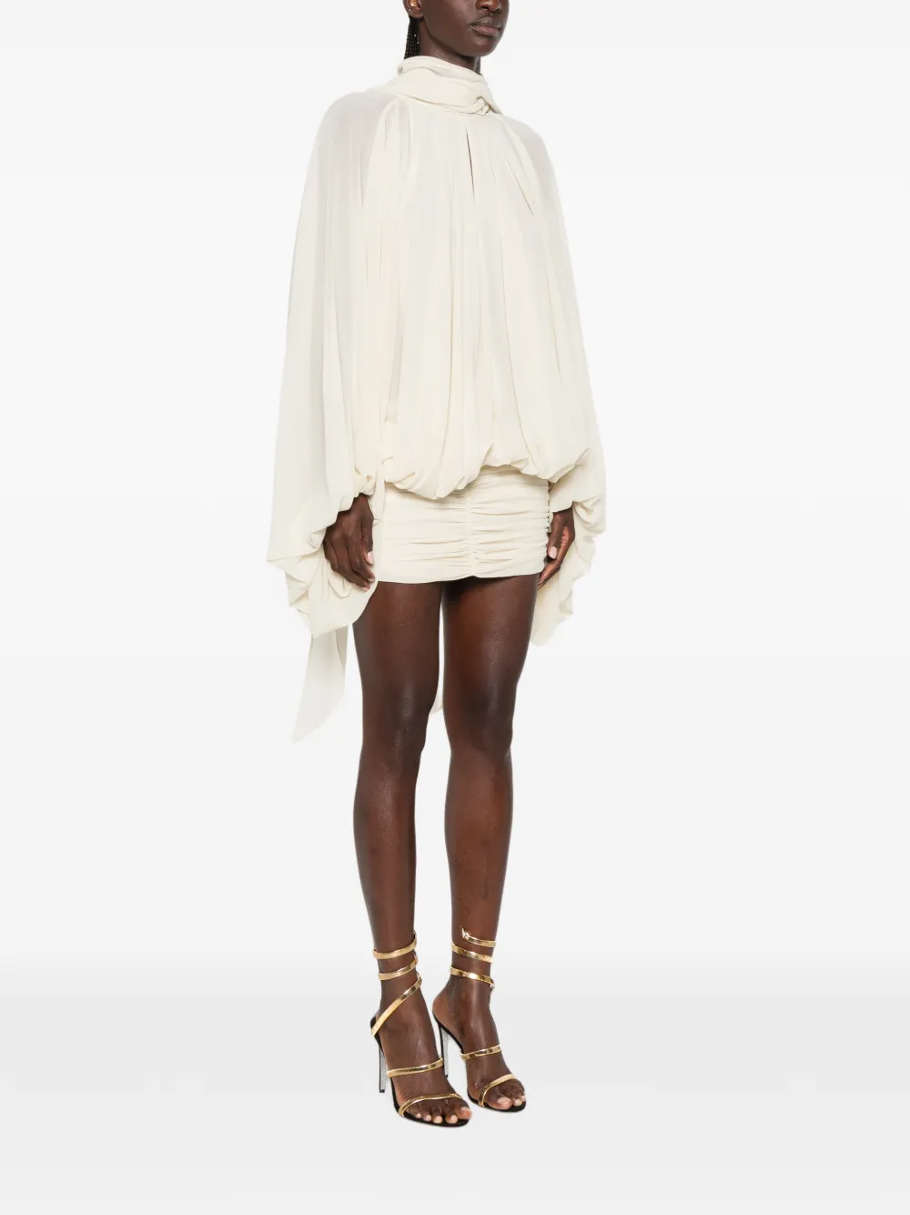 De La Vali Maite mini-jurk Beige