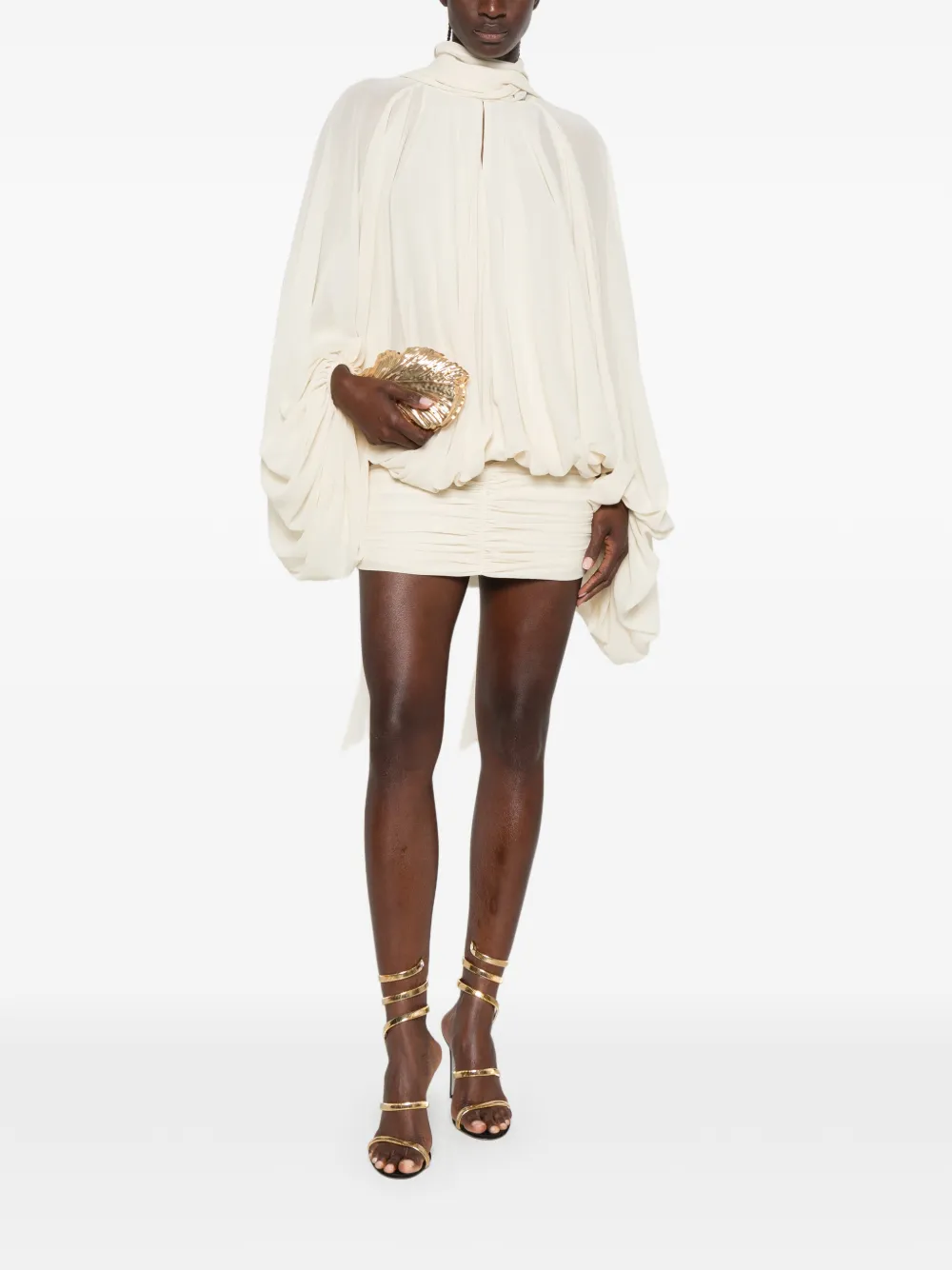 De La Vali Maite mini-jurk Beige