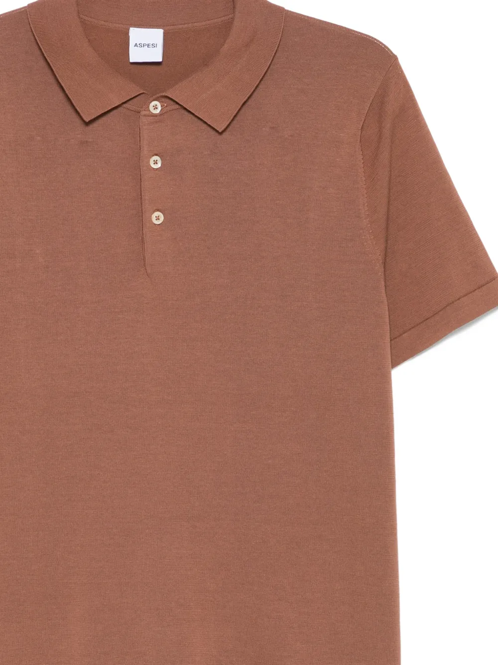  Aspesi Buttoned Polo Shirt - Brown 